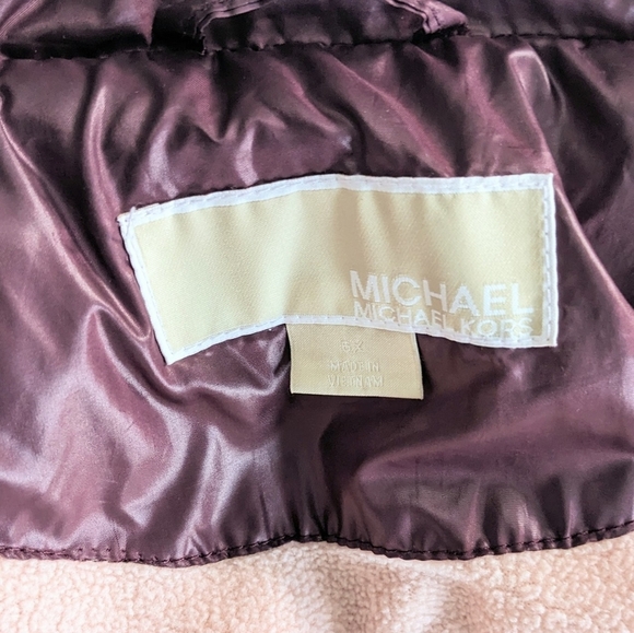 MICHAEL Michael Kors Girl’s Faux Shearling Puffer - Picture 9 of 10